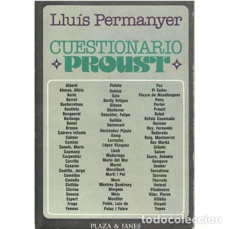 Livres: Cuestionario Proust - Lluís Permanyer