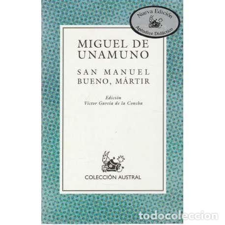 Libros: San Manuel Bueno, m&aacute;rtir - Miguel de Unamuno - Foto 1