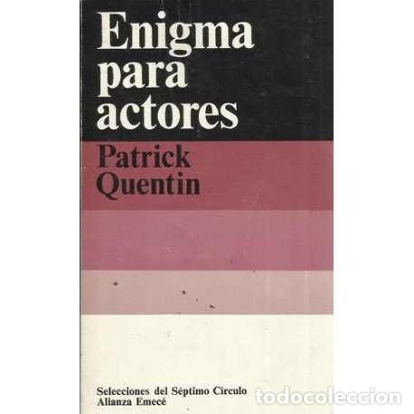 Libros: Enigma para actores - Quentin, Patrick - Foto 1