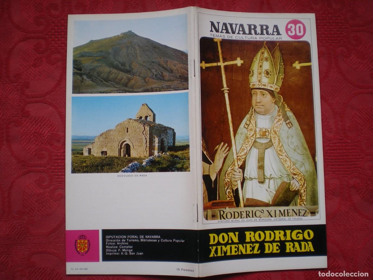 Libros: NAVARRA TEMAS DE CULTURA POPULAR 30. DON RODRIGO XIMENEZ DE RADA.