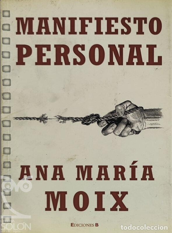 Libros: Manifiesto personal - Ana Mar&iacute;a Moix - Foto 1