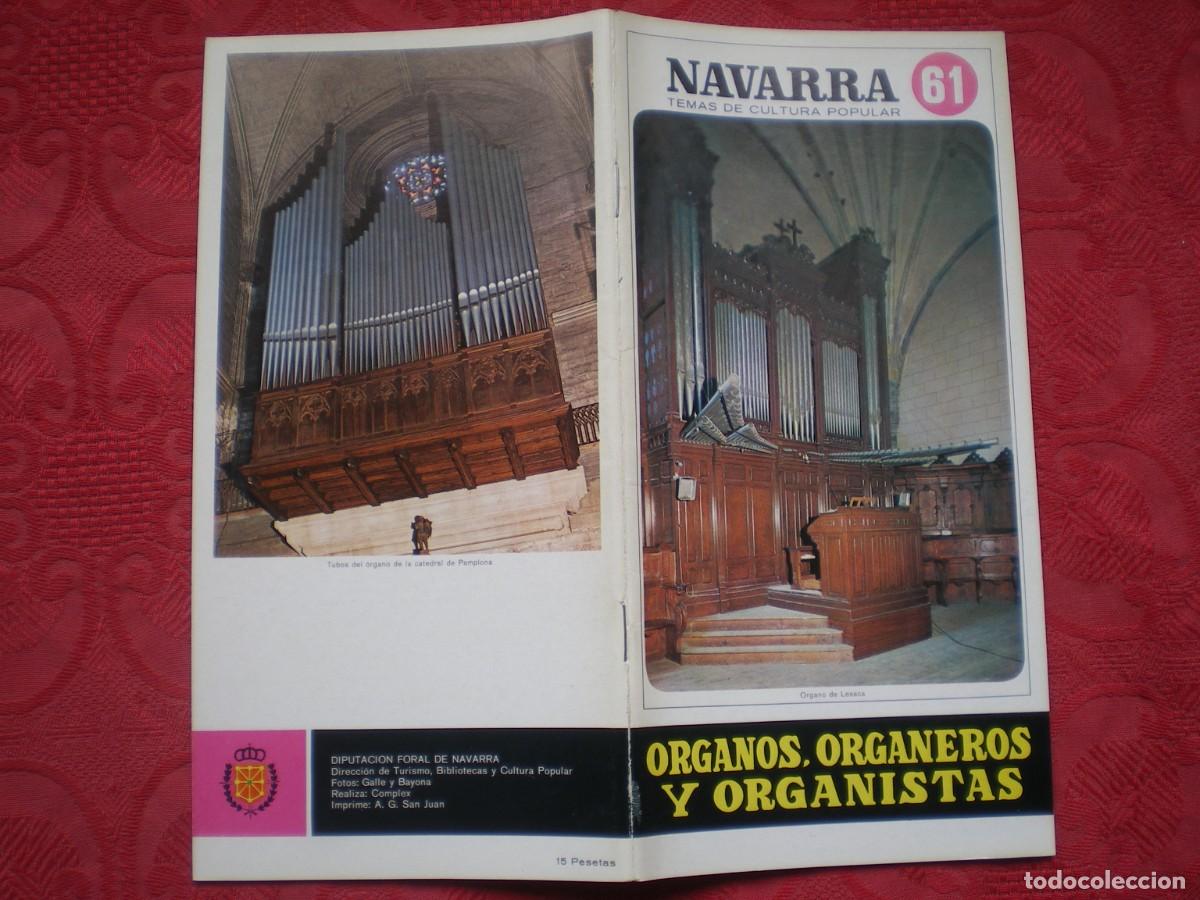 Libros: NAVARRA TEMAS DE CULTURA POPULAR 61. &Oacute;RGANOS, ORGANEROS Y ORGANISTAS.