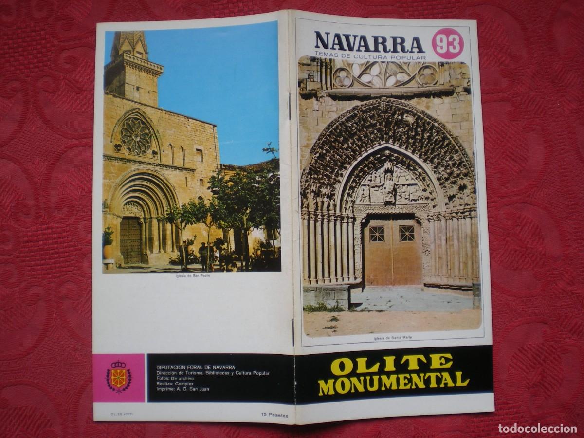 Libros: NAVARRA TEMAS DE CULTURA POPULAR 93. OLITE MONUMENTAL.
