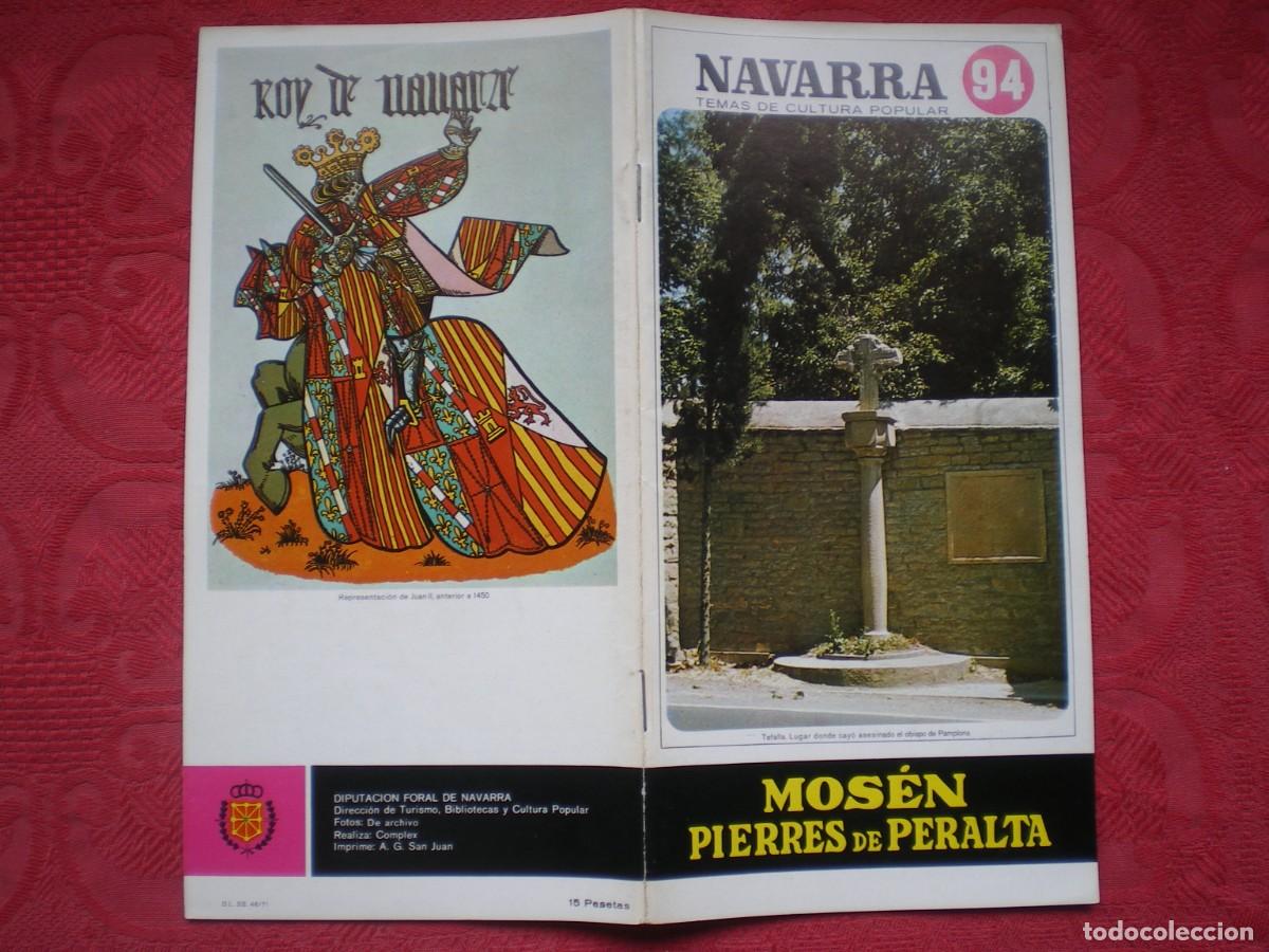 Libros: NAVARRA TEMAS DE CULTURA POPULAR 94. MOS&Eacute;N PIERRES DE PERALTA.