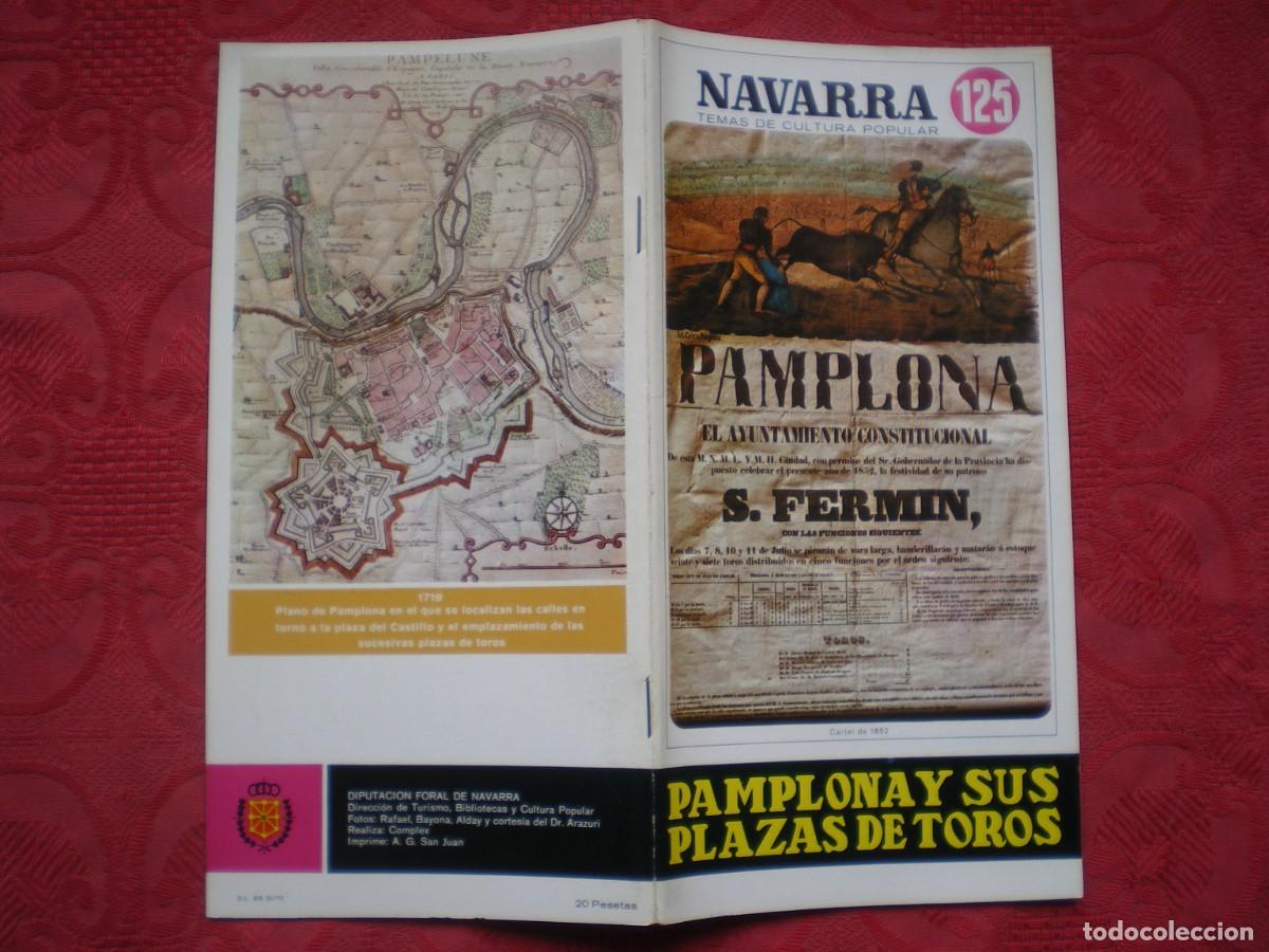 Libros: NAVARRA TEMAS DE CULTURA POPULAR 125. PAMPLONA Y SUS PLAZAS DE TOROS.