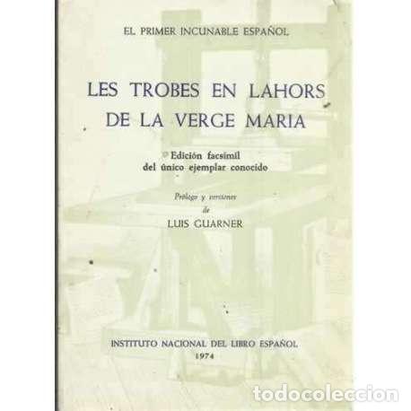 Libros: LES TROBES EN LAHORS DE LA VERGE MARIA - VV. AA. - Foto 1