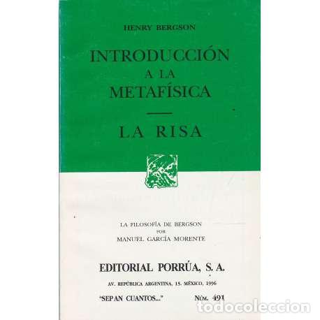 Libros: Introducci&oacute;n a la metaf&iacute;sica. La risa - Bergson, Henry - Foto 1
