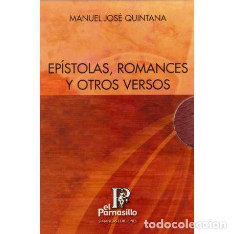 Libros: Ep&iacute;stolas, romances y otros versos - Manuel Jos&eacute; Quintana - Foto 1