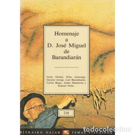 Libros: Homenaje a D. Jos&eacute; Miguel de Barandiar&aacute;n - VV.AA - Foto 1
