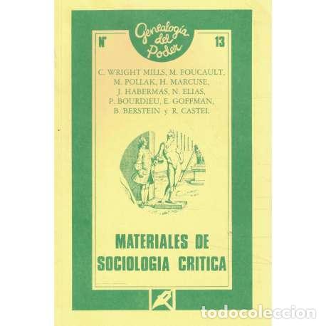 Libros: Materiales de sociolog&iacute;a cr&iacute;tica - VV.AA - Foto 1