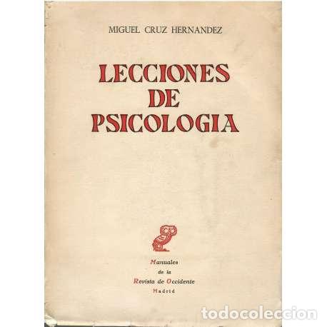 Libros: Lecciones de psicolog&iacute;a - Miguel Cruz Hern&aacute;ndez - Foto 1