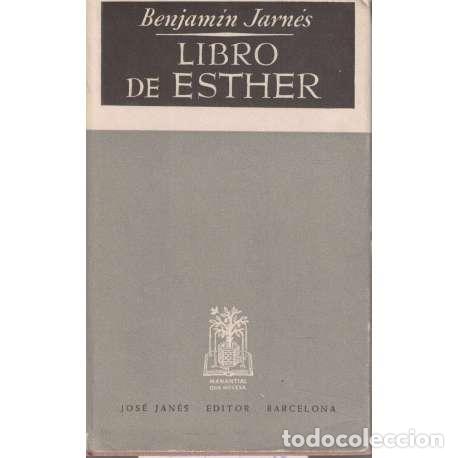 Libros: Libro de Esther - Jarn&eacute;s, Benjam&iacute;n - Foto 1