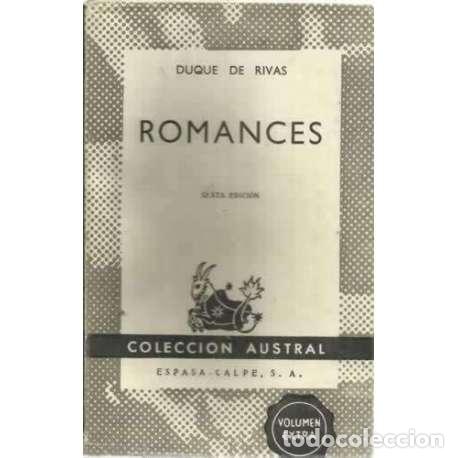 Libros: ROMANCES - Duque de Rivas (&Aacute;ngel de Saavedra y Ram&iacute;rez de Baquedan) - Foto 1