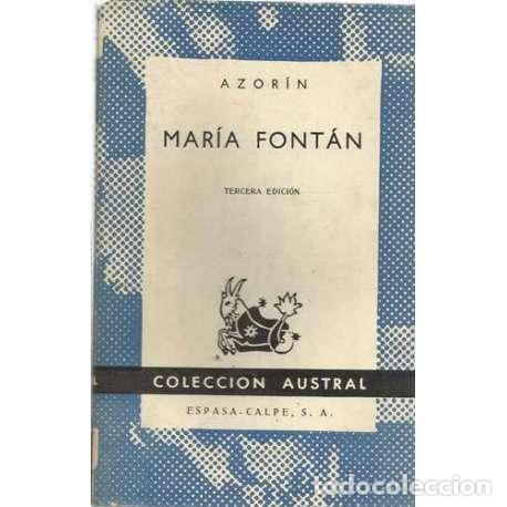 Libros: Mar&iacute;a Font&aacute;n - Azor&iacute;n - Foto 1