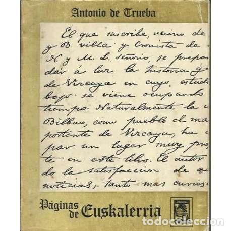 Libros: P&aacute;ginas de Euskalerr&iacute;a - Antonio de Trueba - Foto 1