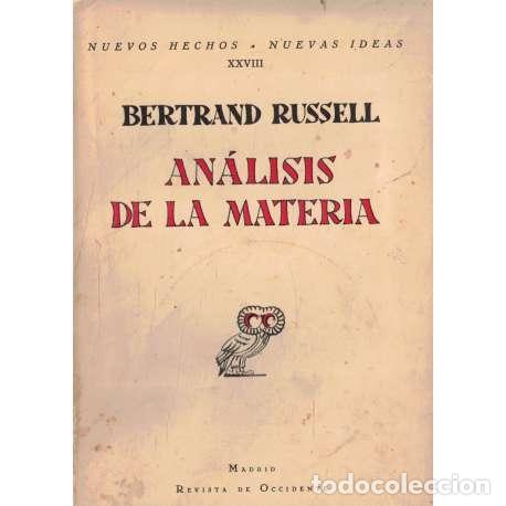 Libros: An&aacute;lisis de la materia - Russell, Bertrand - Foto 1