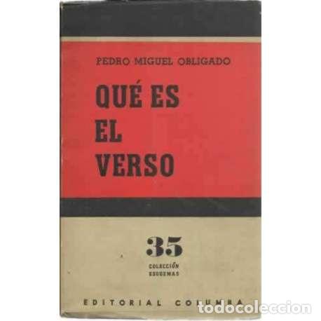 Libros: Qu&eacute; es el verso - Pedro Miguel Obligado - Foto 1