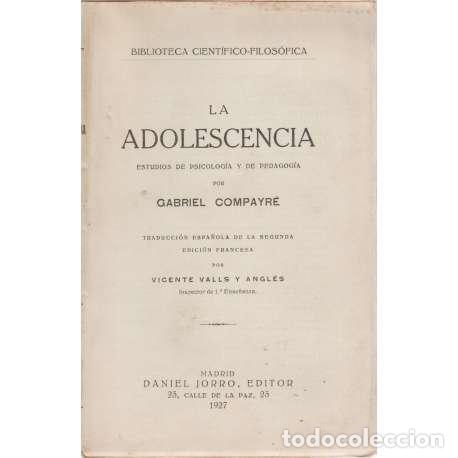 Libros: La adolescencia - Compayr&eacute;, Gabriel - Foto 1