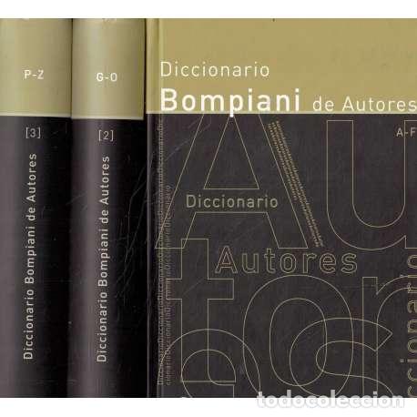 Libros: Diccionario Bompiani de Autores. 3 tomos - Valerio Bompiani - Foto 1