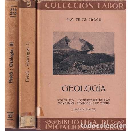 Libros: Geolog&iacute;a. 3 Tomos - Fritz Frech - Foto 1