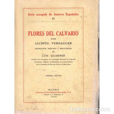Libros: Flores del calvario - Jacinto Verdaguer - Foto 1