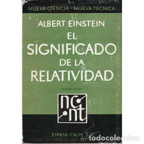 Libros: El significado de la relatividad - Einstein, Albert - Foto 1