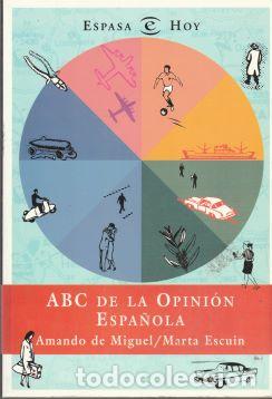 Libros: ABC de la opini&oacute;n espa&ntilde;ola - Amando de Miguel / Marta Escuin - Foto 1