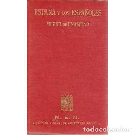 Libros: Espa&ntilde;a y los espa&ntilde;oles - Miguel de Unamuno - Foto 1