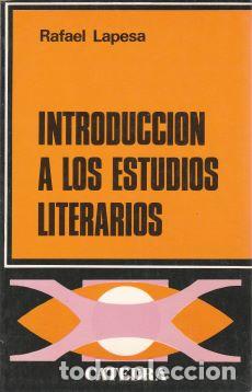 Libros: Introducci&oacute;n a los estudios literarios - Rafael Lapesa - Foto 1