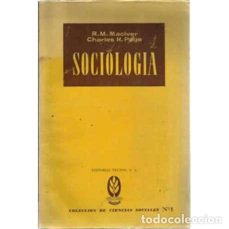 Libros: SOCIOLOG&Iacute;A - Morrison MacIver, Robert/ Harrison Page, Charles - Foto 1