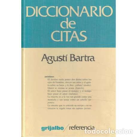 Libros: Diccionario de citas - Bartra, Agust&iacute; - Foto 1