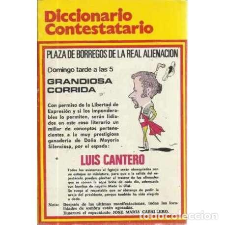 Libros: DICCIONARIO CONTESTATARIO - Cantero, Luis - Foto 1