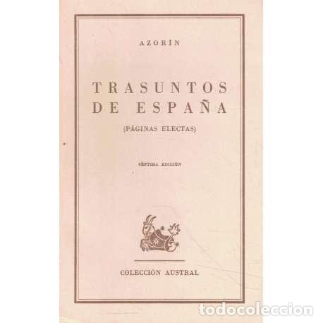 Libros: Trasuntos de Espa&ntilde;a - Azor&iacute;n (Jos&eacute; Mart&iacute;nez Ruiz) - Foto 1
