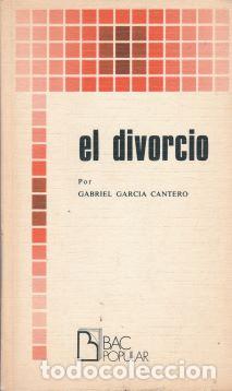 Libros: El divorcio - Gabriel Garc&iacute;a Cantero - Foto 1