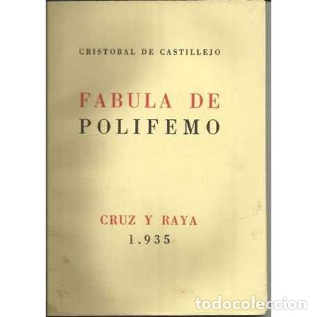 Libros: F&aacute;bula de Polifemo - Crist&oacute;bal de Castillejo - Foto 1