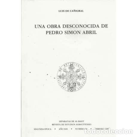 Libros: Una obra desconocida de Pedro Sim&oacute;n Abril - de Ca&ntilde;igral, Luis - Foto 1