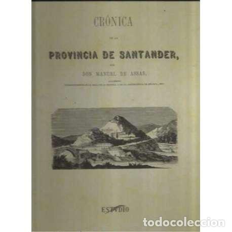 Libros: Cr&oacute;nica de la Pronvincia de Santander - de Assas, Manuel - Foto 1