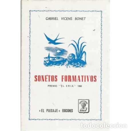 Libros: SONETOS FORMATIVOS. Premio - Vicens Bonet, Gabriel - Foto 1