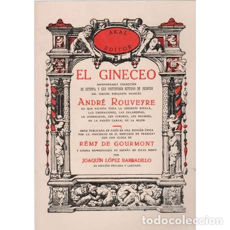 Libros: El gineceo - Andr&eacute; Rouveyre - Foto 1