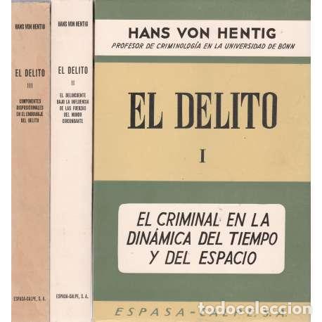Libros: El delito. III tomos - von Hentig, Hans - Foto 1