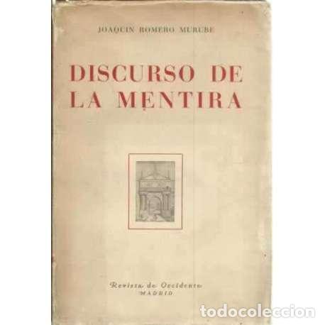 Libros: Discurso de la mentira - Joaqu&iacute;n Romero Marube - Foto 1