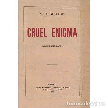Libros: Cruel enigma - Bourget, Paul - Foto 1