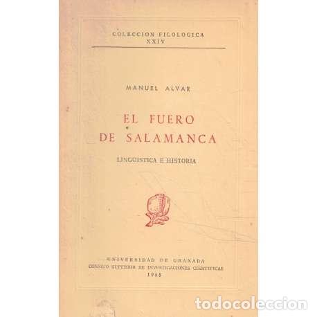 Libros: El fuero de Salamanca - &Aacute;lvar, Manuel - Foto 1
