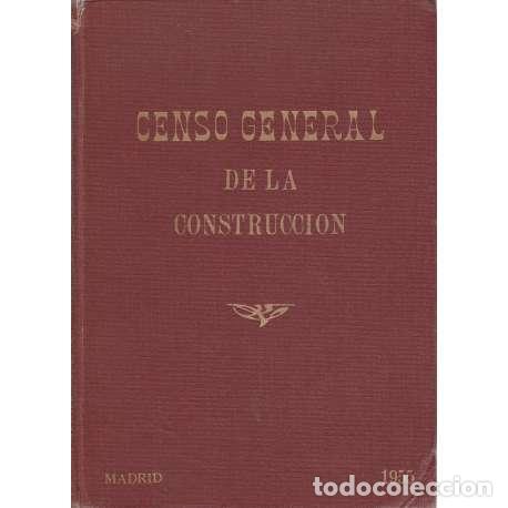 Libros: Censo general de la construcci&oacute;n - VV. AA. - Foto 1
