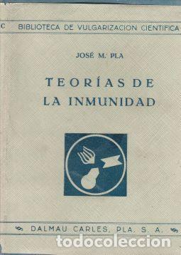 Libros: Teor&iacute;as de la inmunidad - Jos&eacute; M. Pla - Foto 1