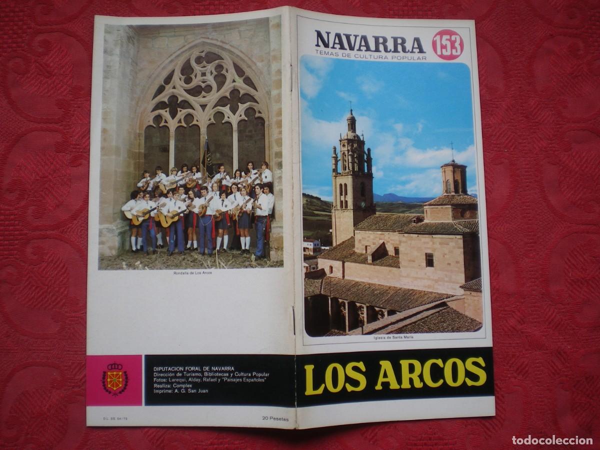 Libros: NAVARRA TEMAS DE CULTURA POPULAR 153. LOS ARCOS. FERNANDO VIDEG&Aacute;IN.