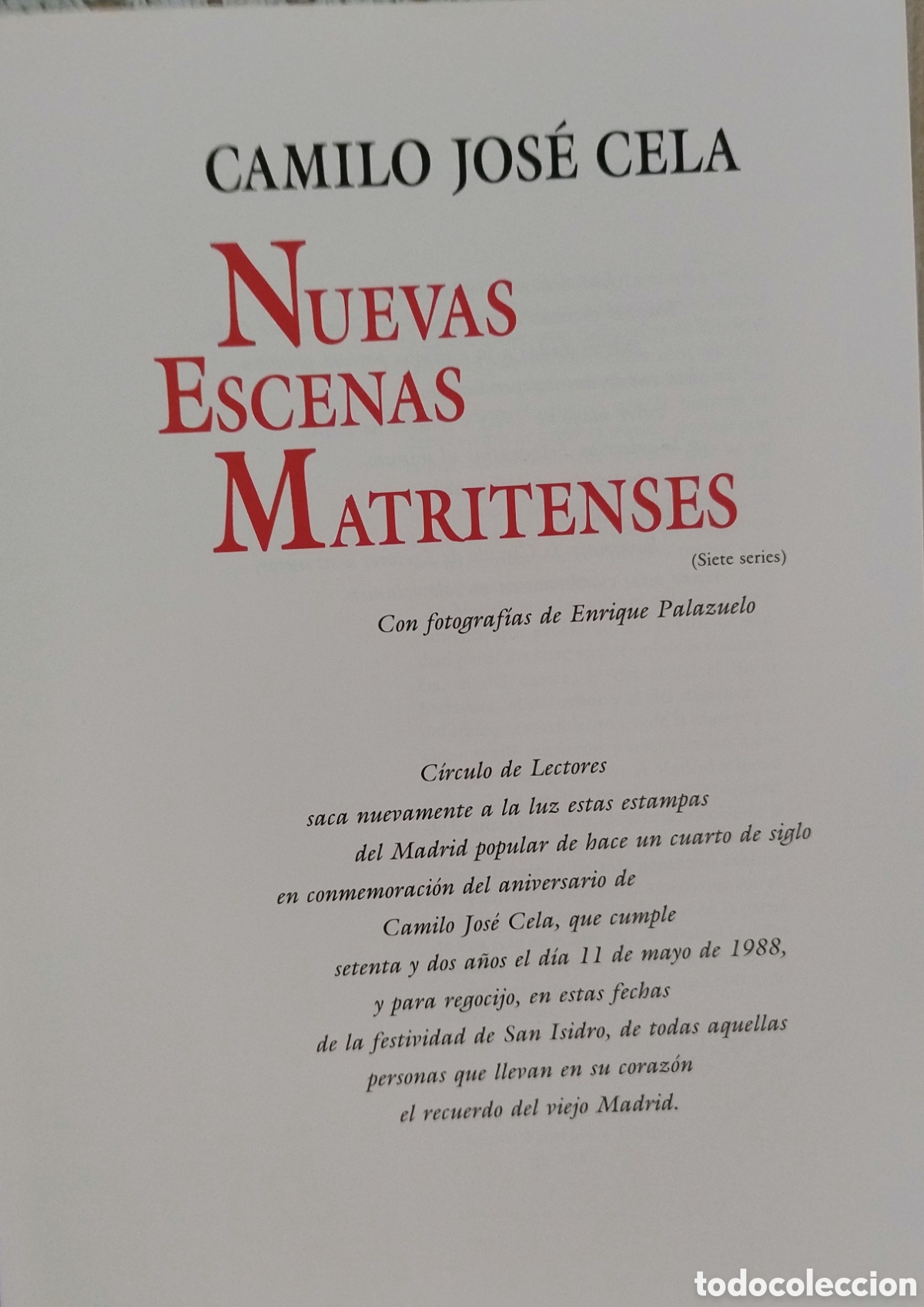 Libros: NUEVAS ESCENAS MATRITENSES - Foto 2
