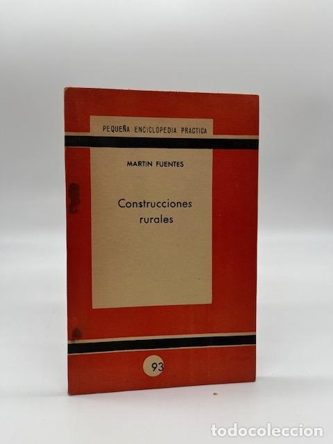 Libros: FUENTES, Mart&iacute;n. - Construcciones rurales. - Foto 1