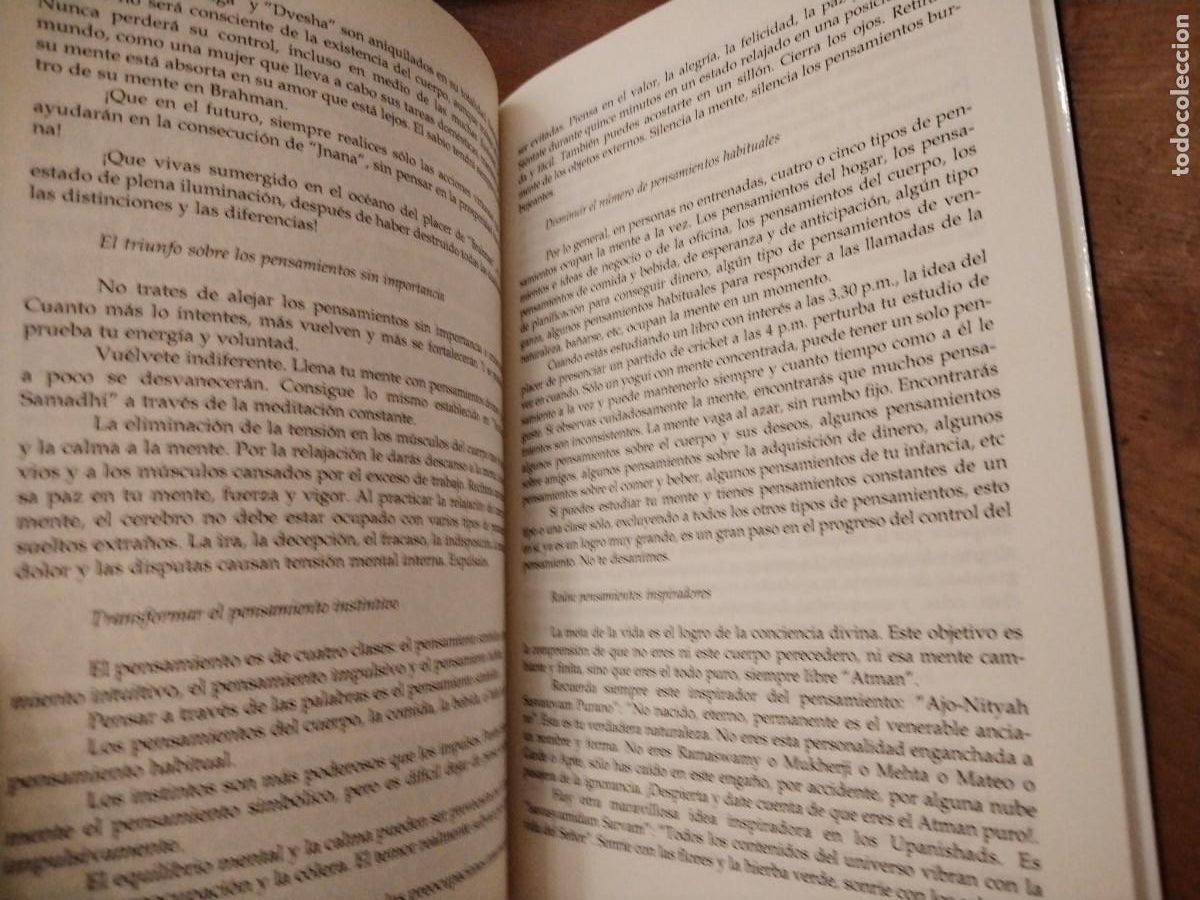Libros: EL PENSAMIENTO Y SU PODER - SIVANANDA, SWAMI - Foto 6