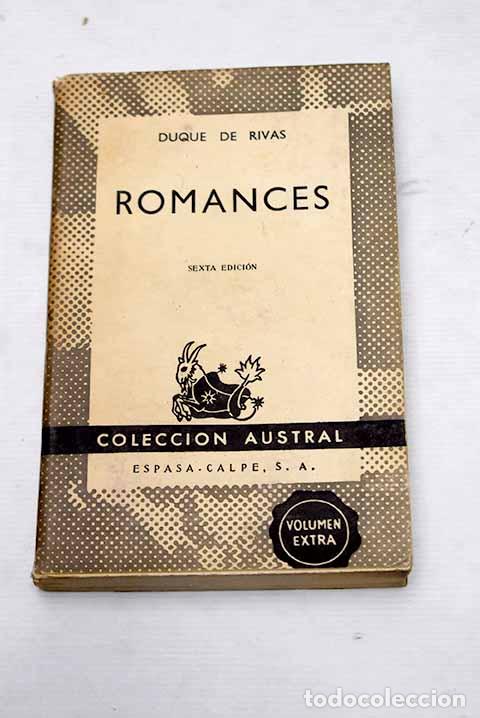 Libros: Romances: Duque de Rivas.- Duque de Rivas - Foto 1